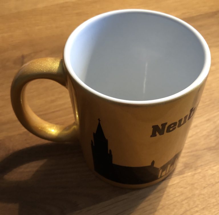 Tasse Gold "Skyline Neubrandenburg"