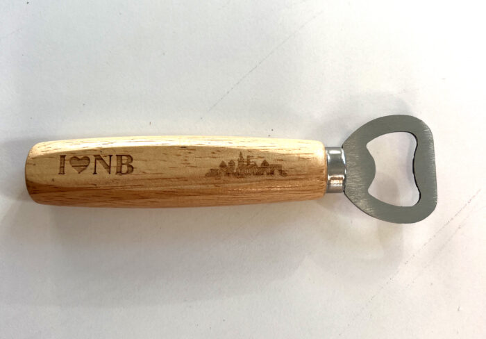 Flaschenöffner aus Holz "Neubrandenburg"  LINKSHÄNDER